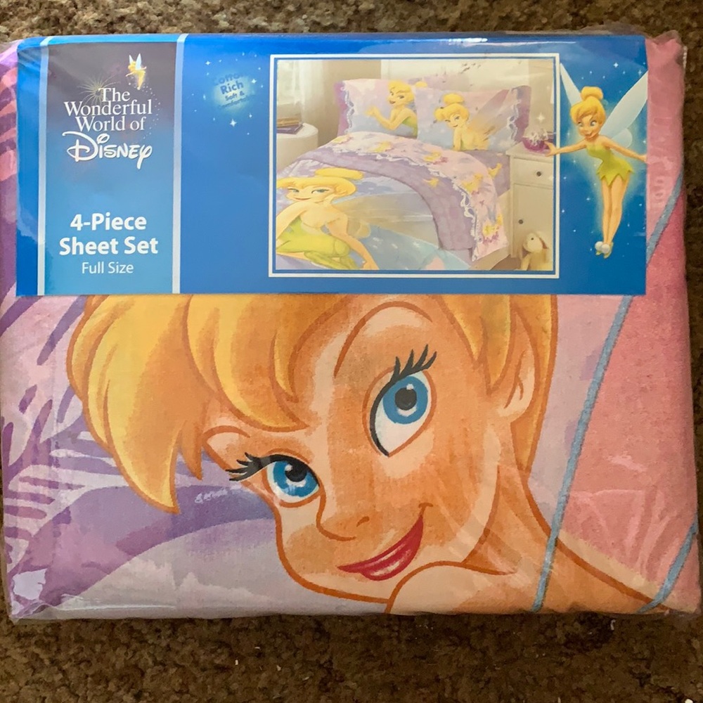Tinkerbell full size sheet set